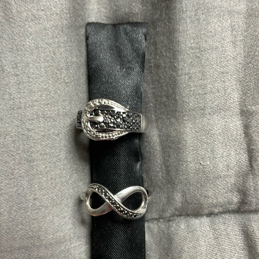 Marcasite bracelet and rings